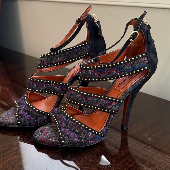 Missoni Stylish Black and Multicolor Women's Sandals - Picture 2 of 6